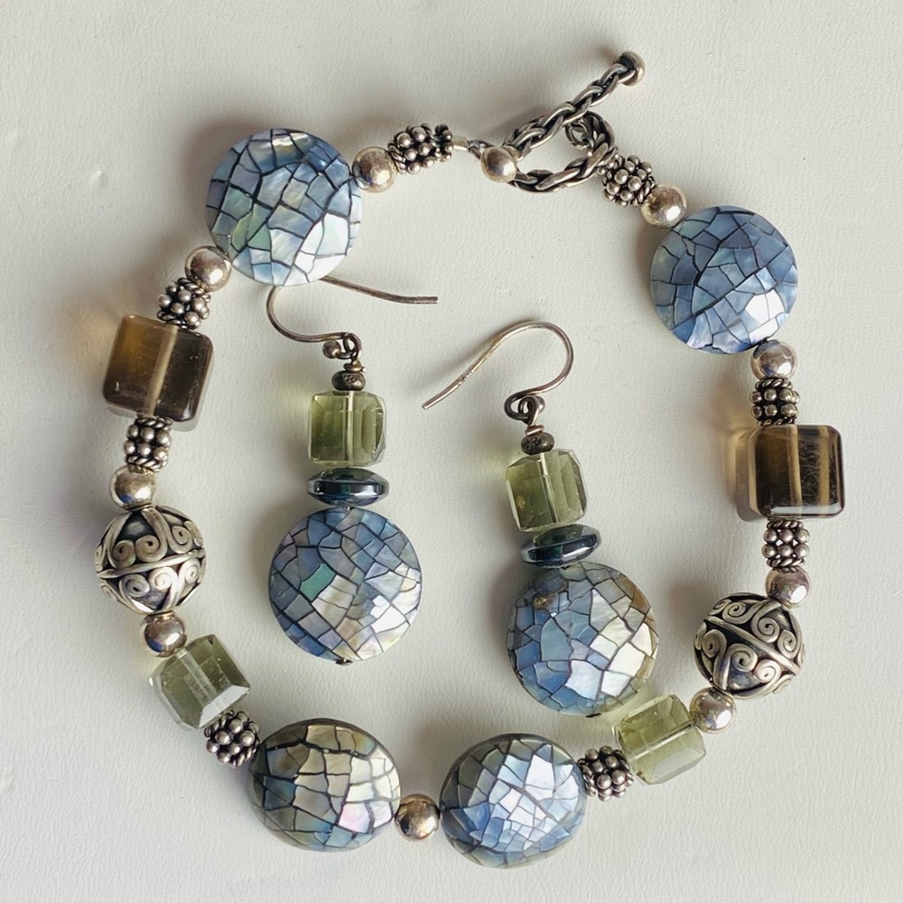 Set - Artisan Bracelet & Matching Earrings